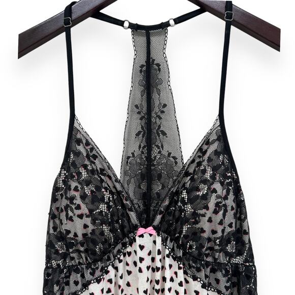 Victoria’s Secret Lace Knit Hearts Tank Top Size Small - Picture 2 of 5